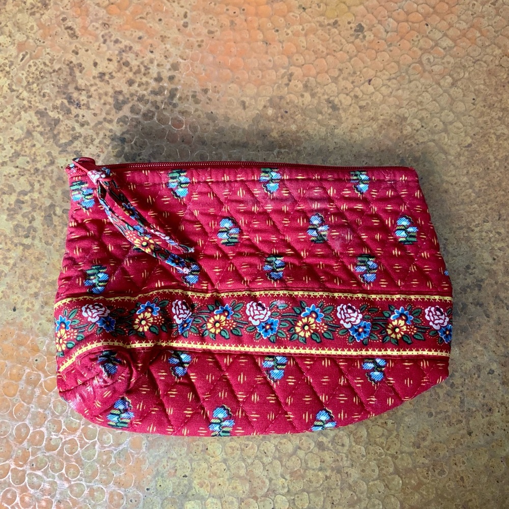 Vera Bradley lined make up bag